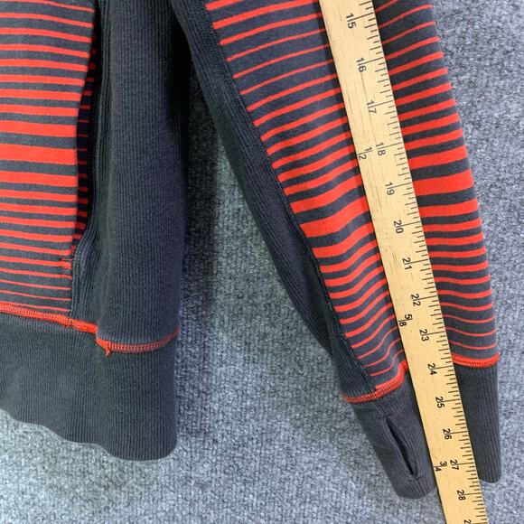 Lululemon Core Hoodie Sweatshirt Stripe Full Zip Logo Sweatshirt Men's Size L - Picture 6 of 6